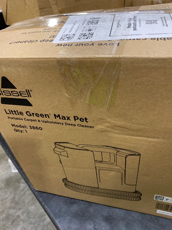 Photo 1 of BISSELL® Little Green® Max Pet Portable Carpet and Upholstery Deep Cleaner, Car/Auto Detailer, with Self-Cleaning Tough Stain Tool and Pet Hair Removal Tool (3860)