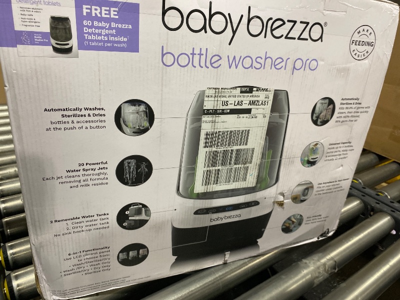 Photo 1 of Baby Brezza Baby Bottle Washer Pro - Clinically Proven Better Cleaning - Washer, Sterilizer + Dryer In One Appliance for Essentials like Bottles + Pump Parts – Machine Replaces Brushes + Racks