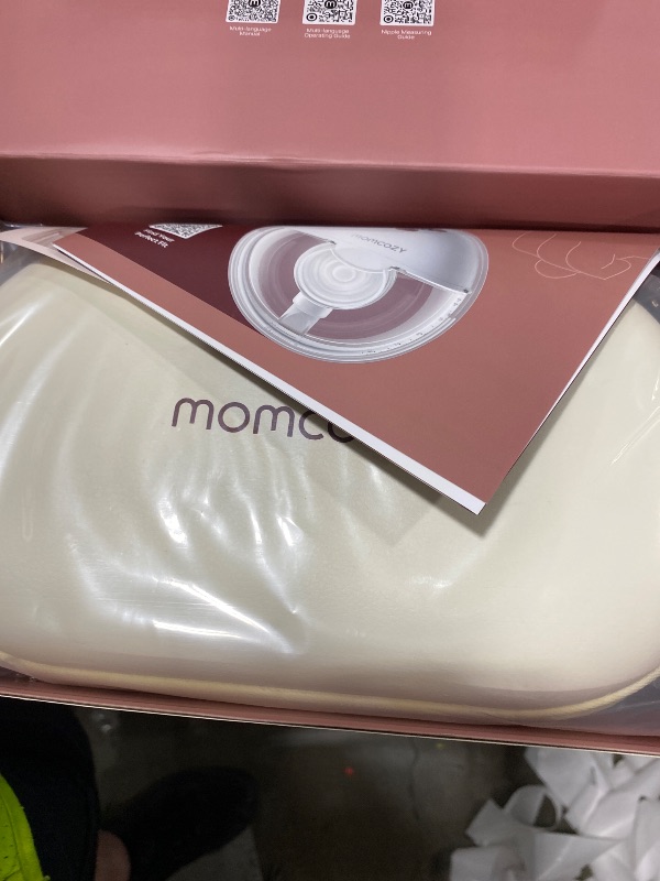 Photo 1 of Momcozy M5 Smart APP Controlled Wearable Breast Pump, Hands-Free Wireless Electric Pump, 3 Modes 9 Suction Levels, BPA-Free, Portable Lightweight, 24mm Flange, 2-Pack Quill Gray