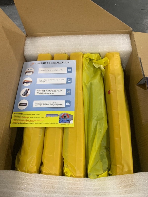 Photo 1 of TN227 High Yield Toner Cartridge 5 Pack, Compatible for Brother TN227 TN223 with MFC-L3770CDW HL-L3270CDW HL-L3210CW HL-L3230CDW HL-L3230CDN HL-L3290CDW MFC-L3710CW MFC-L3750CDW, TN-227BK/C/M/Y