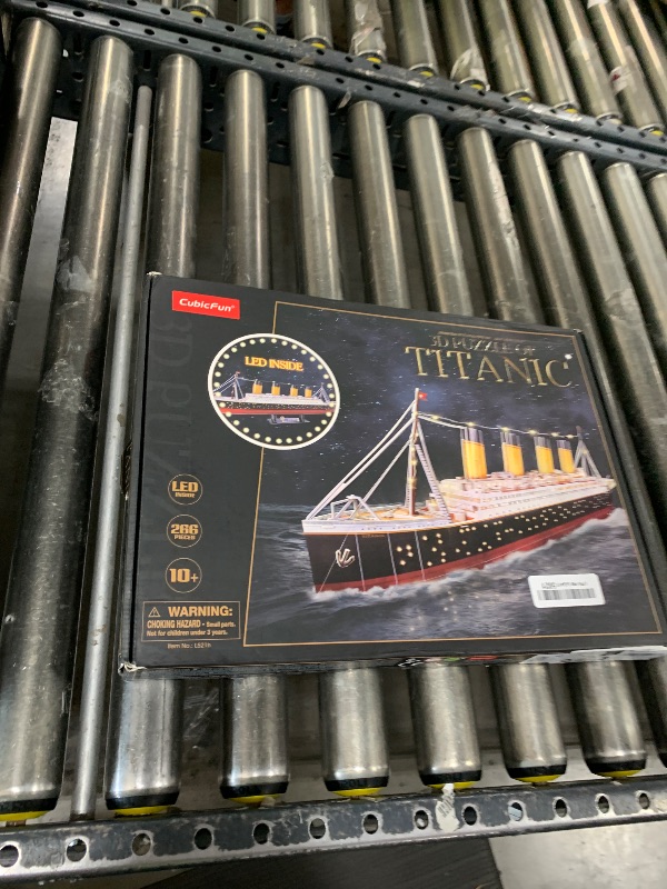 Photo 1 of CubicFun Titanic 3D LED Puzzles for Adults 88 CM 266 Pieces,Titanic Toys for Teens, Home Decor Birthday Gifts Adults Gifts for Mom