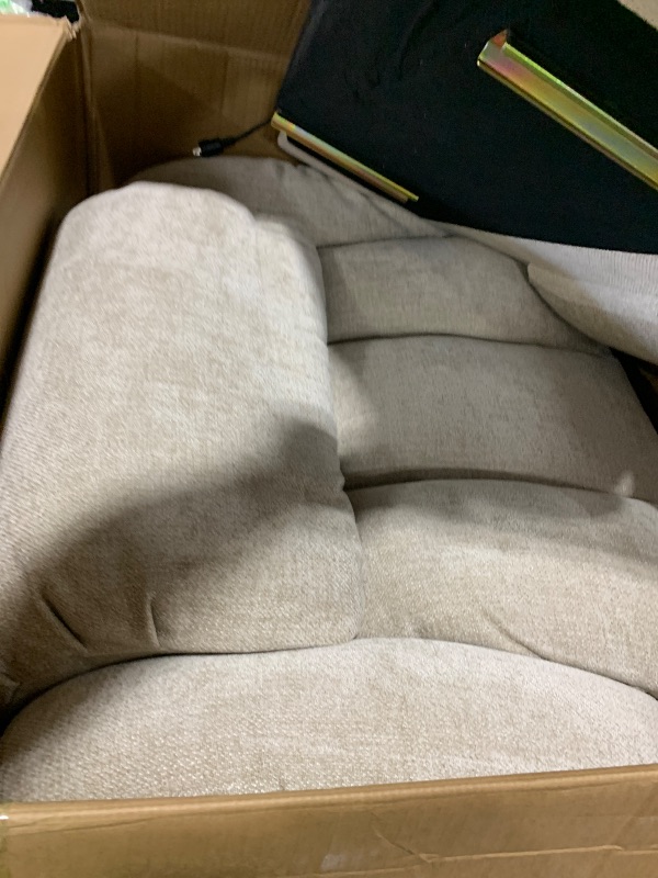 Photo 1 of RHHVVR Power Lift Recliner Chair, 350lb Capacity with 8-Point Massage & Heating, USB/Type-C Ports & Cup Holders, Heavy Duty Chenille Recliner for Elderly, Beige