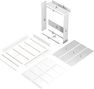 Photo 1 of ROOMTEC Full Size Murphy Wall Bed – Box 1 of 2 – Partial Set, White, Space-Saving Bed for Guest Room, Bedroom, Home Office