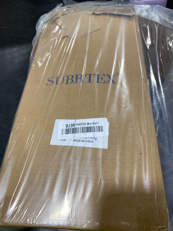 Photo 1 of Subrtex 3 Inch Mattress Topper Cover (Only Cover) Mattress Topper Protector Bedding Rayon Made from Bamboo Removable Mattress Encasement with Zippers, King