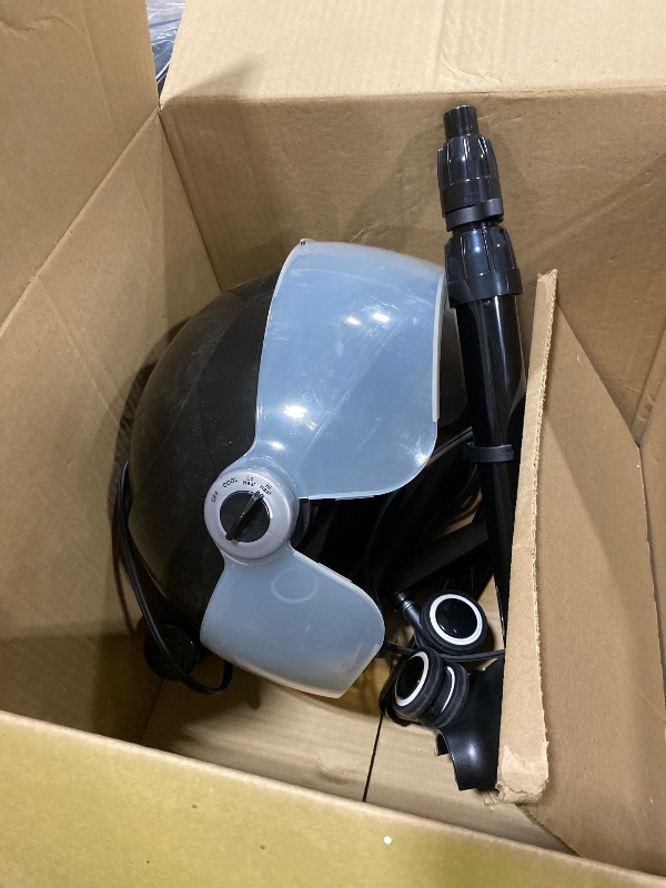 Photo 1 of MISSING STAND --------------SalonDepot Professional Ionic Hooded Hair Dryer, 1875W Height Adjustable with Bonnet 3 Temperature Settings, Rolling Wheels for Salon, Spa and Home Use