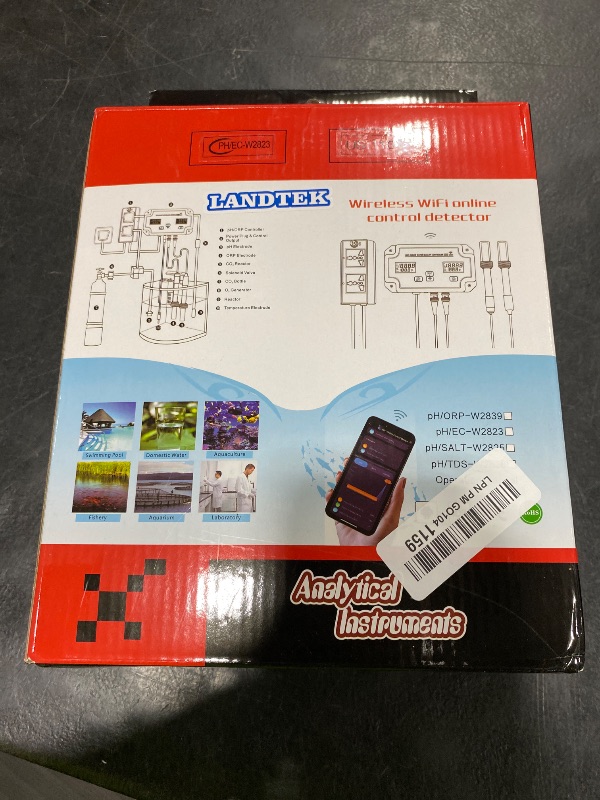 Photo 1 of Smart EC pH Temperature Monitor for Hydroponics, 3-in-1 WiFi Water Quality Tester pH EC Controller with Dual Relay Output for Nutrient Reservoir Electric Conductivity Controller pH Meter for Aquarium