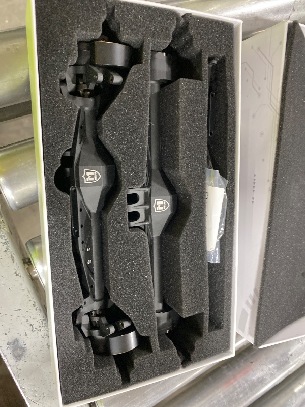 Photo 1 of MEUS RACING Capra 1.9 Portal Axles Kit with Isokinetic 3-Section CVDs and Ackerman Steering Structure for Axial Capra 1.9 4X4 and DIY SCX10 SCX10 II Upgrades Parts (Standard-Black)