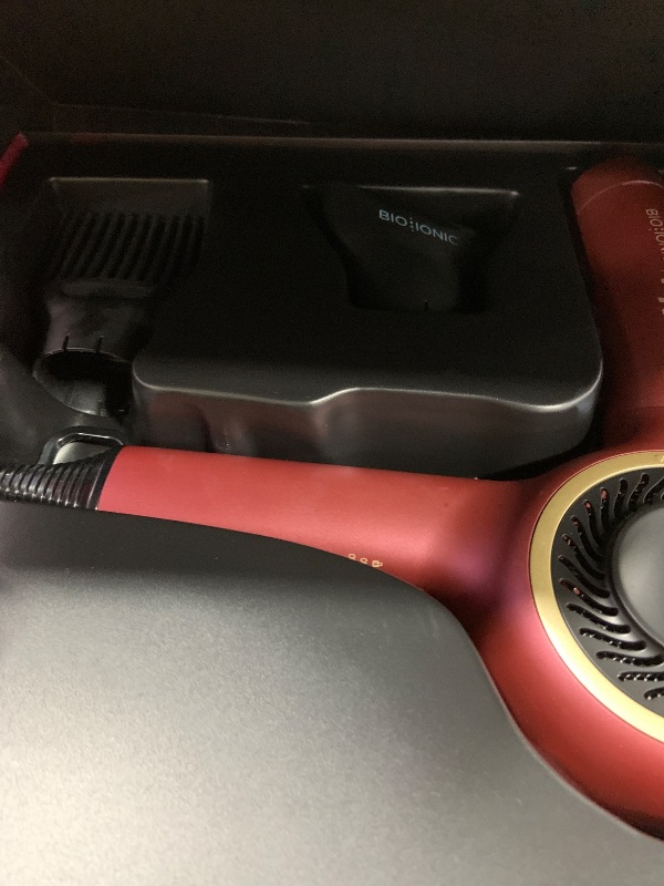 Photo 1 of Bio Ionic 10X Ultralight Speed Hair Dryer, Blow Dryer with Adjustable Heat & Speed, Memory Function, Professional Hair Styling Tool for Fast Hair Styles, Limited Edition Velvet Rouge