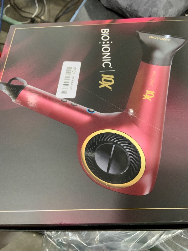 Photo 1 of Bio Ionic 10X Ultralight Speed Hair Dryer, Blow Dryer with Adjustable Heat & Speed, Memory Function, Professional Hair Styling Tool for Fast Hair Styles, Limited Edition Velvet Rouge