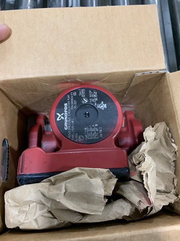 Photo 1 of 3-Speed Grundfos Pump Hot Water Circulator Pump Model UPS15-58FC; 115V