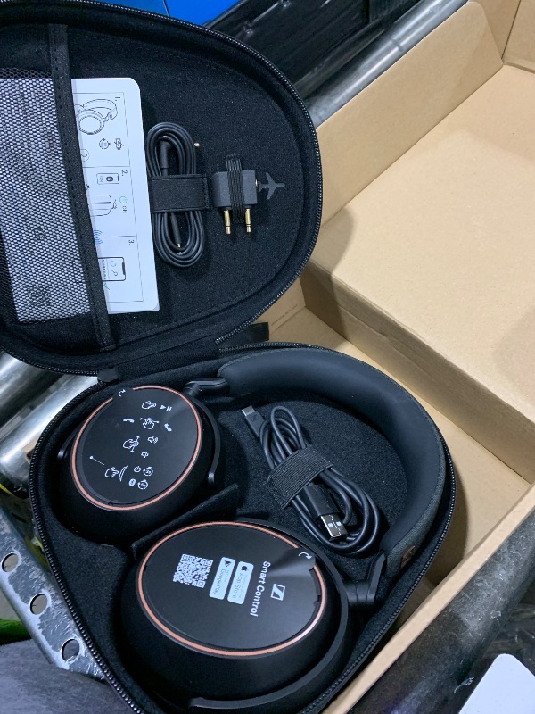 Photo 1 of Sennheiser Consumer Audio Momentum 4 Wireless Headphones - Bluetooth Headset for Crystal-Clear Calls with Adaptive Noise Cancellation, 60h Battery Life, Lightweight Folding Design - Black/Copper