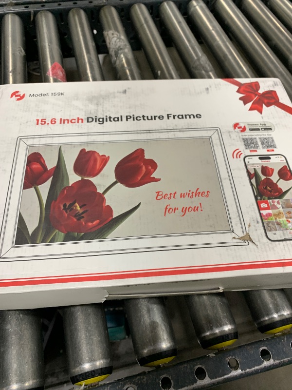 Photo 1 of 64GB 15.6" Frameo Digital Picture Frame WiFi, Large Electronic Photo Frames 1920 x 1080 IPS FHD Touch Screen, Send Photos from Your Phone from Anywhere, Best Gifts for Parents and Grandparents