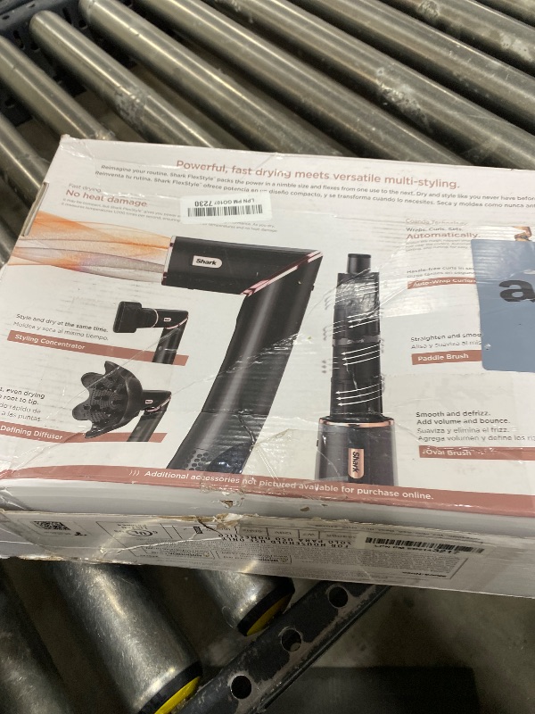 Photo 1 of Shark Hair Dryer | FlexStyle Hair Styling System | Portable & Powerful Blow Dryer Brush | Hair Curler & Volumizer | 6 Styling Tools Included | Best for All Hair Types | Black | HD440BK