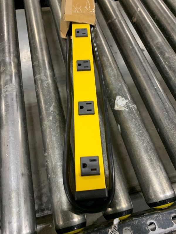 Photo 1 of TiFFCOFiO Metal Power Strip, 12 Widely Space Outlets, Wall Mountable Power Strip Surge Protector, 6 FT Extension Cord,15A/1875W, ETL Listed