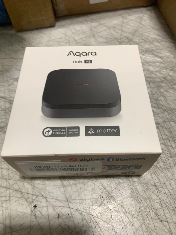 Photo 1 of Aqara Smart Home Hub M3 for Advanced Automation, Matter Controller, Thread Border Router, Features Zigbee, Bluetooth, Wi-Fi, PoE, IR, Supports Apple HomeKit, Alexa, SmartThings, Home Assistant, IFTTT