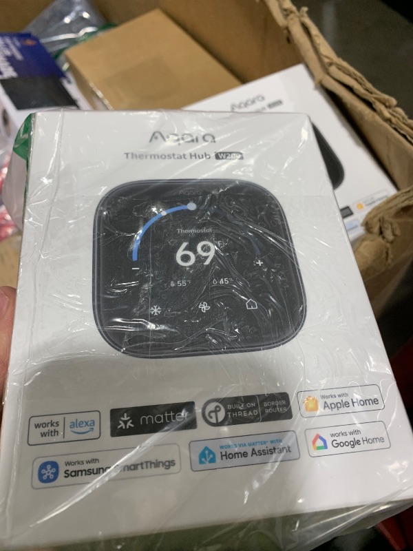Photo 1 of Aqara Smart Thermostat W200 with Apple Adaptive Temperature & Clean Energy Guidance, 4" Touchscreen, Matter Controller, Built-in Radar Sensor, Works with Apple Home, Siri, Google Assistant, Alexa