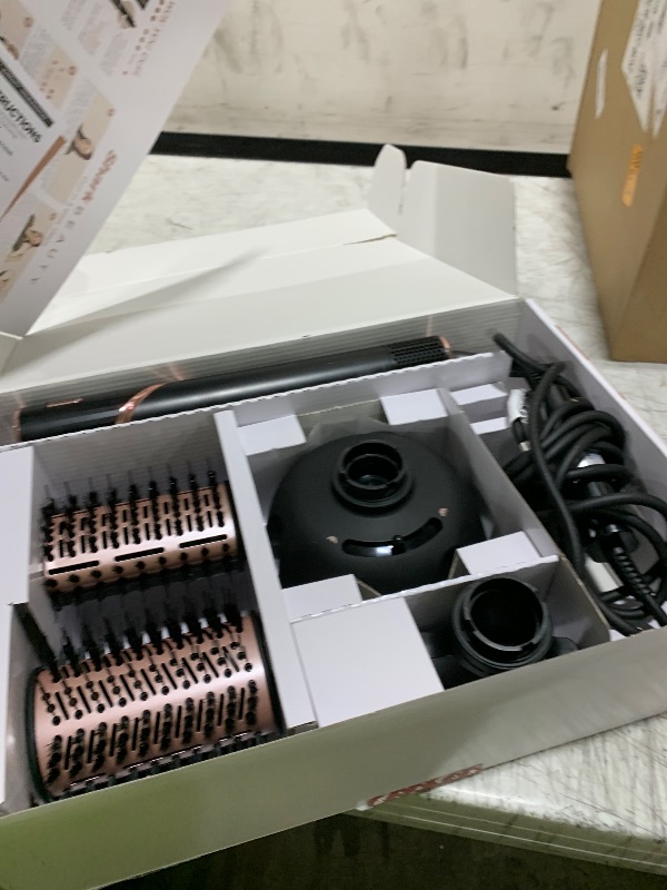 Photo 1 of Shark Hair Dryer | FlexStyle Hair Styling System | Portable & Powerful Blow Dryer Brush | Hair Curler & Volumizer | 6 Styling Tools Included | Best for All Hair Types | Black | HD440BK