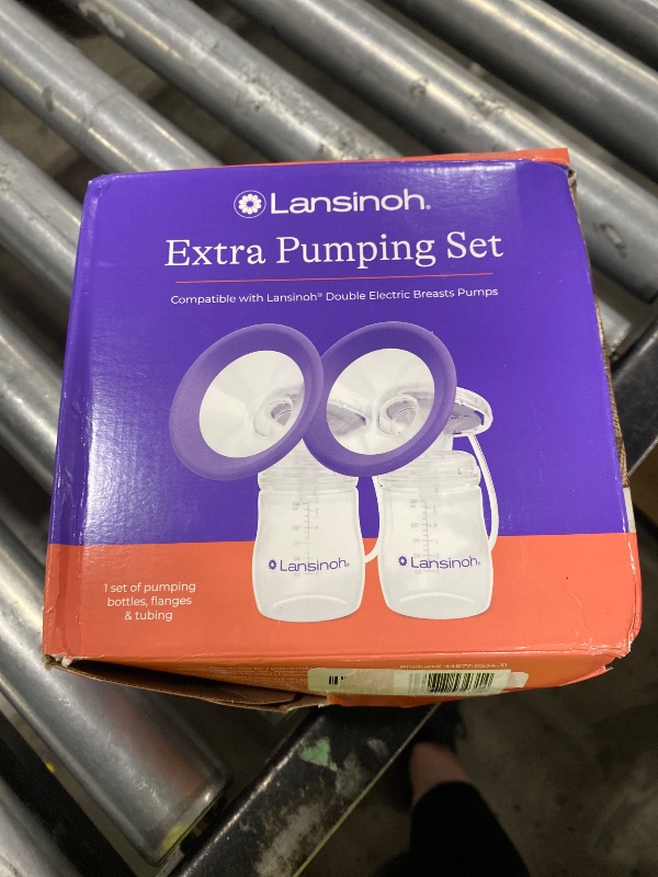 Photo 1 of Lansinoh Extra Pumping Set for NaturalWave and Signature Pro Breast Pumps Accessory Set - 14ct: Silicone, Compatible With Lansinoh Smartpump