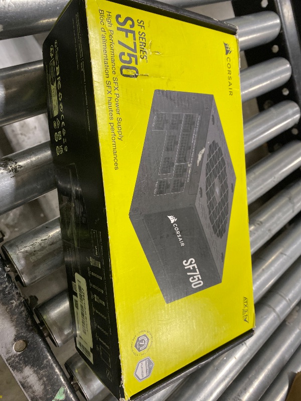 Photo 1 of CORSAIR SF750 (2024) Fully Modular SFX Low Noise 80 Plus Platinum Power Supply – ATX 3.1 Compliant – PCIe 5.1 Ready – Small Form Factor – SFX-to-ATX Bracket Included – Black