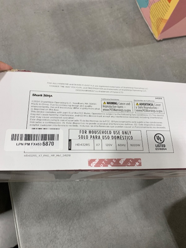 Photo 1 of Shark FlexStyle Air Styling & Drying System, Powerful Hair Dryer Brush & Multi-Styler with Auto-Wrap Curlers, Concentrator Attachment and Storage Bag, Blossom Bliss, HD432RS