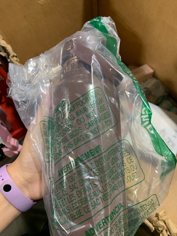 Photo 1 of Hydro Flask Water Bottle - Insulated Stainless Steel - Wide Mouth Flex Straw Lid, Non Spill, Leakproof and Refillable in 32 Oz Chocolate Rose Gold