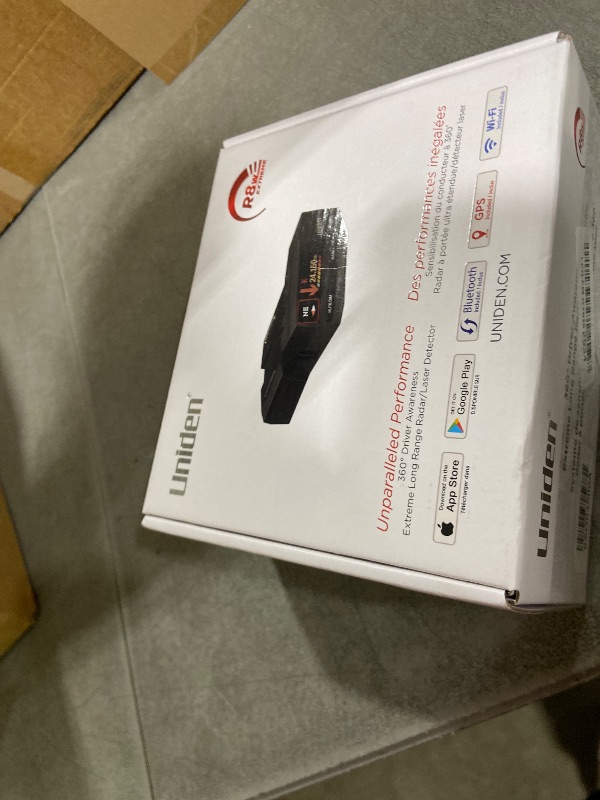 Photo 1 of Uniden R8W (new Model) Extreme Long Range Laser/Radar Detector, 360° Awareness, Directional Arrows, Wi-Fi, Bluetooth, GPS, Real-Time Voice Alerts, Red Light & Speed Camera Alerts, R/TACH App