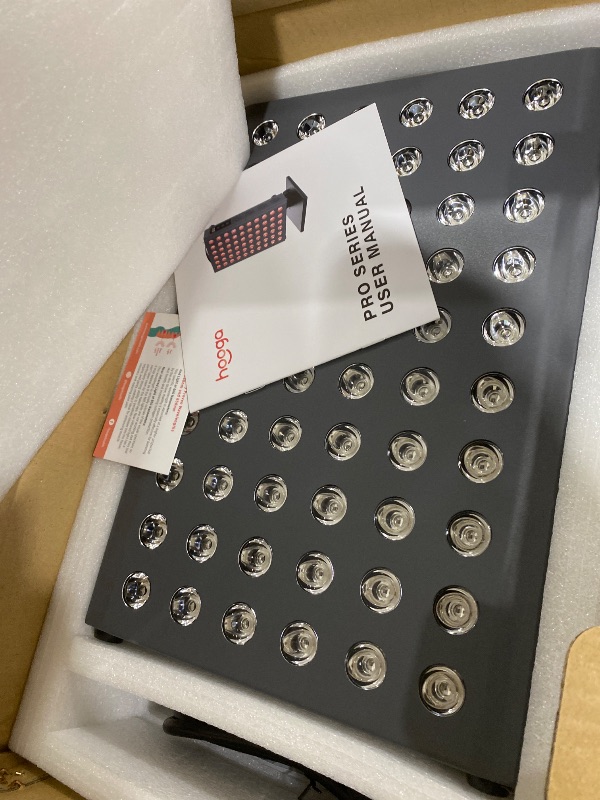 Photo 1 of Hooga Red Light Therapy Panel Device – 660nm Red & 850nm Near Infrared Light Therapy, LED Light Therapy Lamp for Face & Body, Dual Chip LEDs, Timer, Adjustable Stand – PRO300
