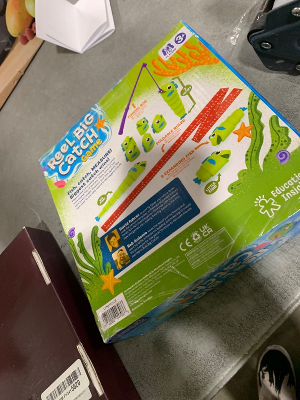 Photo 1 of Educational Insights Reel Big Catch Game - Preschool Math Games for 4 Year Olds, Who Can Catch the Longest Fish Game, Kindergarten Learning Activities, Fishing and Counting Games for Kids Ages 3-5