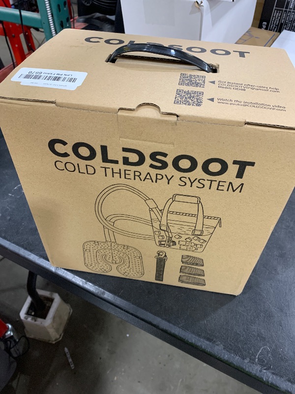 Photo 1 of COLDSOOT Cold Therapy Machine w/Timer, Compact and Portable Ice Machine for Knee After Surgery, Knee Replacement Recovery System, Cryotherapy Pain Relief w/Compression Pad for Shoulder, Hip and Ankle