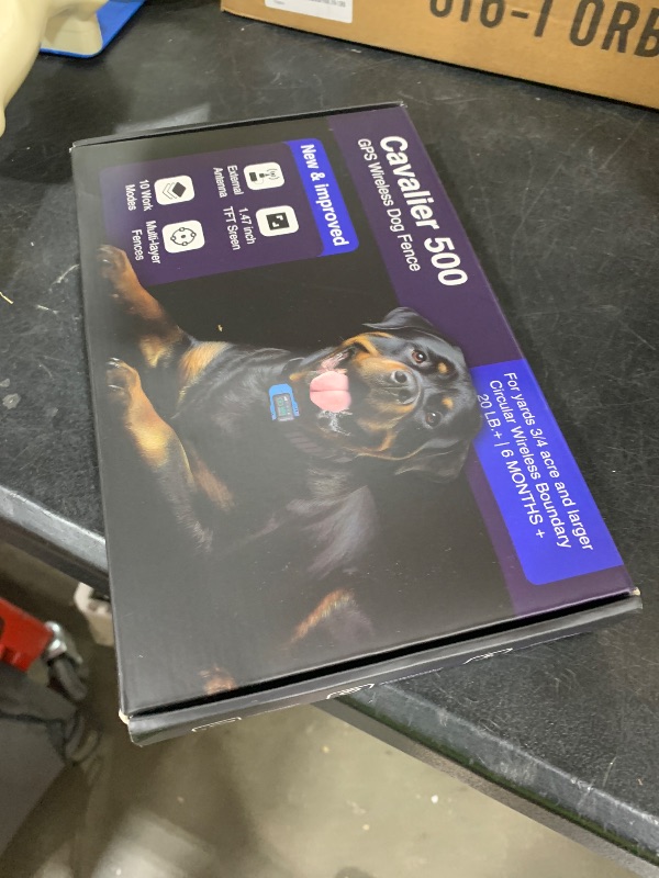 Photo 1 of GPS Wireless Dog Fence System - Multifunctional Electric Fence for Large Dogs, Radius Range 100-9999ft, Training Collar with 8 Correction Modes, Perimeter Dog Collar for Large Yard/Outdoor Use Only