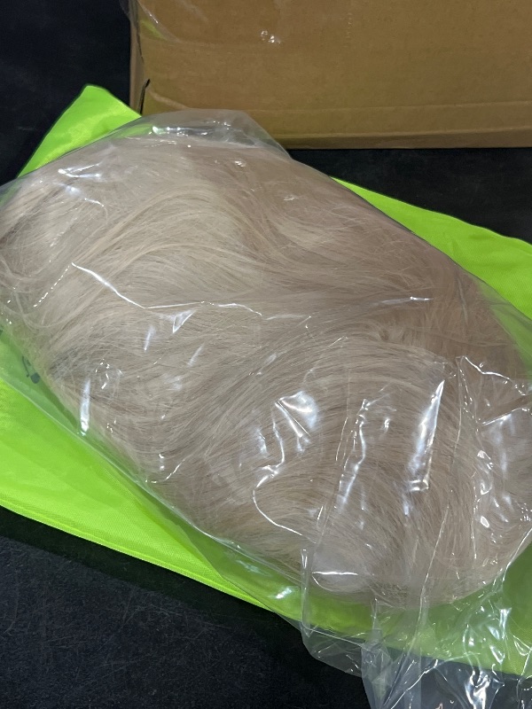 Photo 1 of 26 Inch Platinum Blonde Lace Front Wig Human Hair 13x6 HD Transparent Lace Frontal Pre Plucked 180% Density Wear and Go Glueless Wigs 6 Inch Deep Parting Brazilian Real Remy White Blonde Wig for Women
