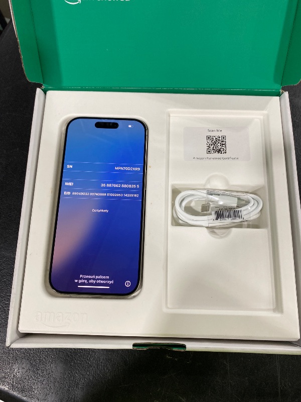 Photo 1 of Apple iPhone 16 Pro, US Version, 256GB, Natural Titanium - Unlocked (Renewed Premium)