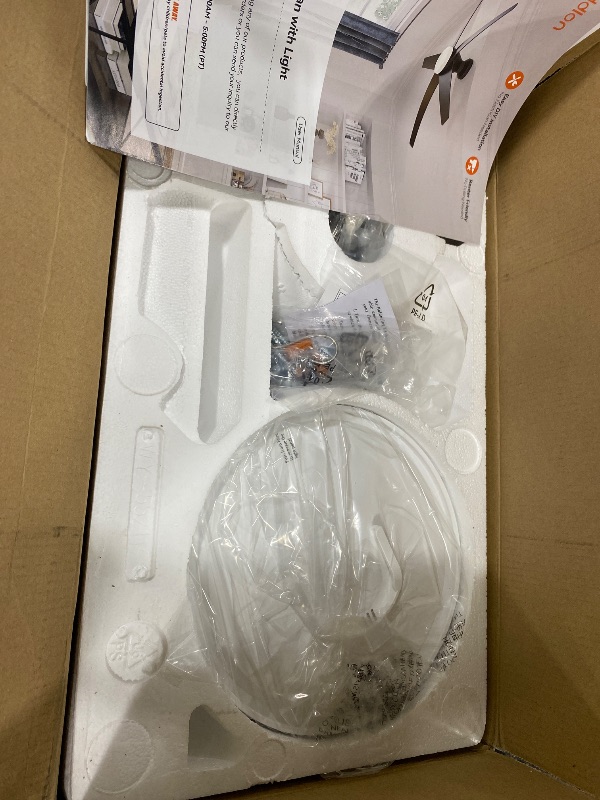 Photo 1 of addlon Ceiling Fans with Lights, 42 Inch Low Profile Ceiling Fan with Light and Remote Control, Flush Mount, Reversible, 3CCT, Dimmable, Quiet, Silver Small Ceiling Fan for Bedroom Indoor/Outdoor Use