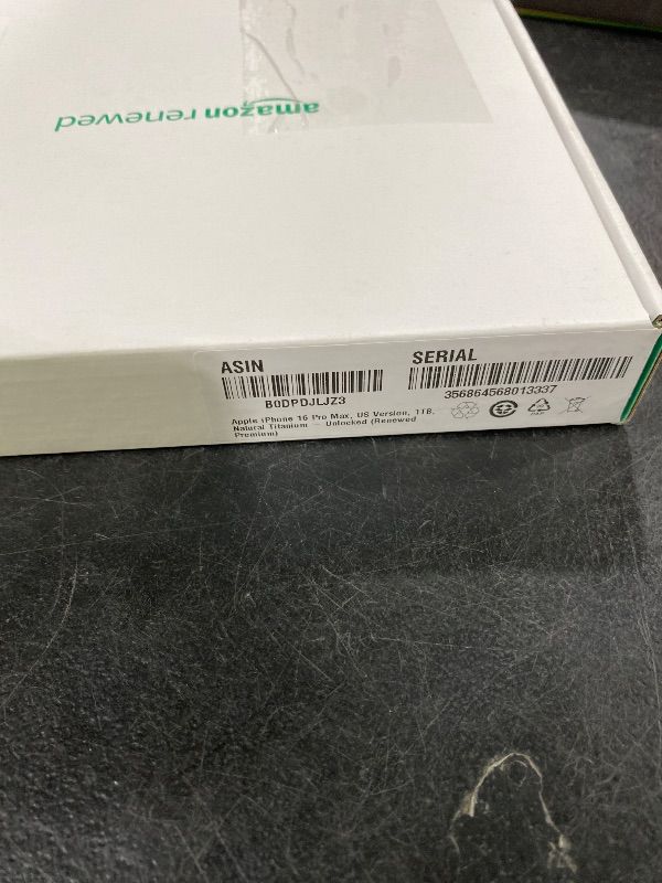 Photo 1 of Apple iPhone (Renewed Premium) 16 Pro Max, US Version, 1TB, Natural Titanium - Unlocked