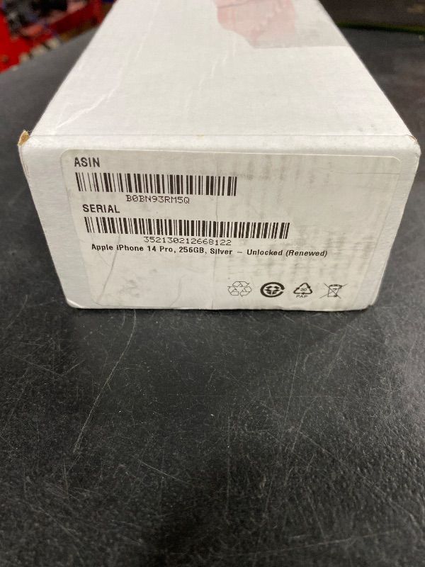 Photo 1 of Apple iPhone 14 Pro, 256GB, Silver - Unlocked (Renewed)