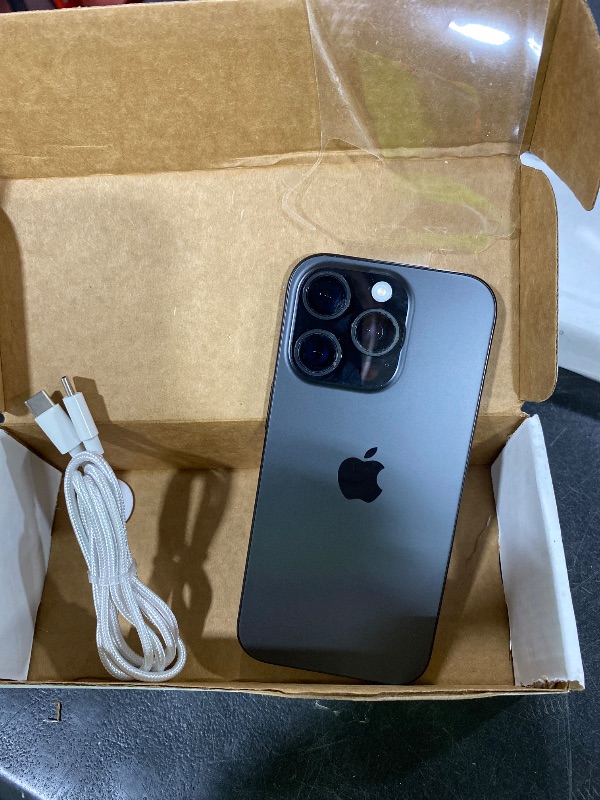 Photo 1 of Apple iPhone 16 Pro, 1TB, Black Titanium - Unlocked (Renewed)
