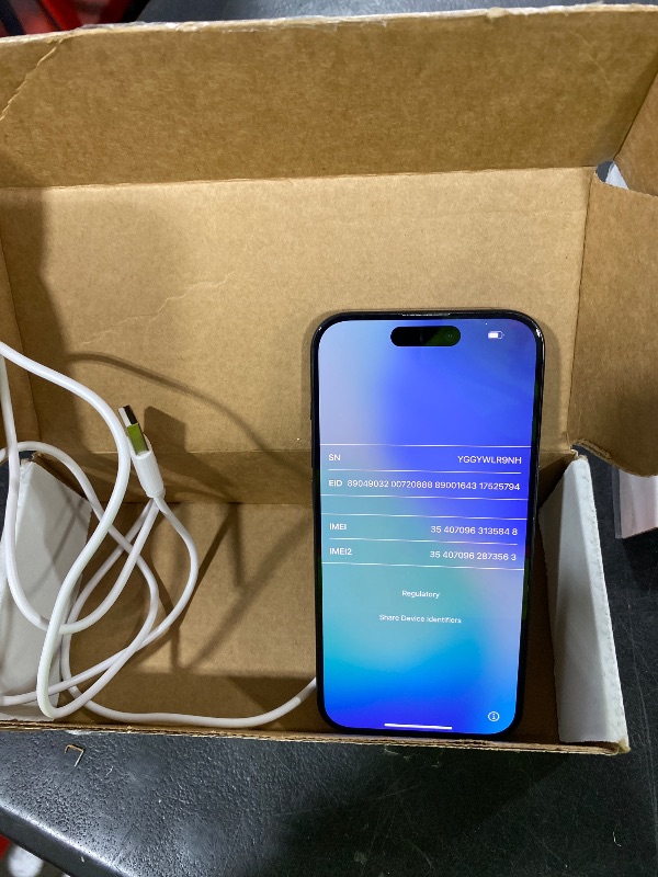 Photo 1 of Apple iPhone 15 Pro, 128GB, Blue Titanium - Unlocked (Renewed)