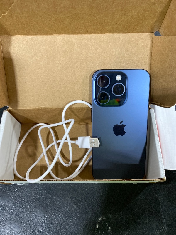 Photo 1 of Apple iPhone 15 Pro, 128GB, Blue Titanium - Unlocked (Renewed)