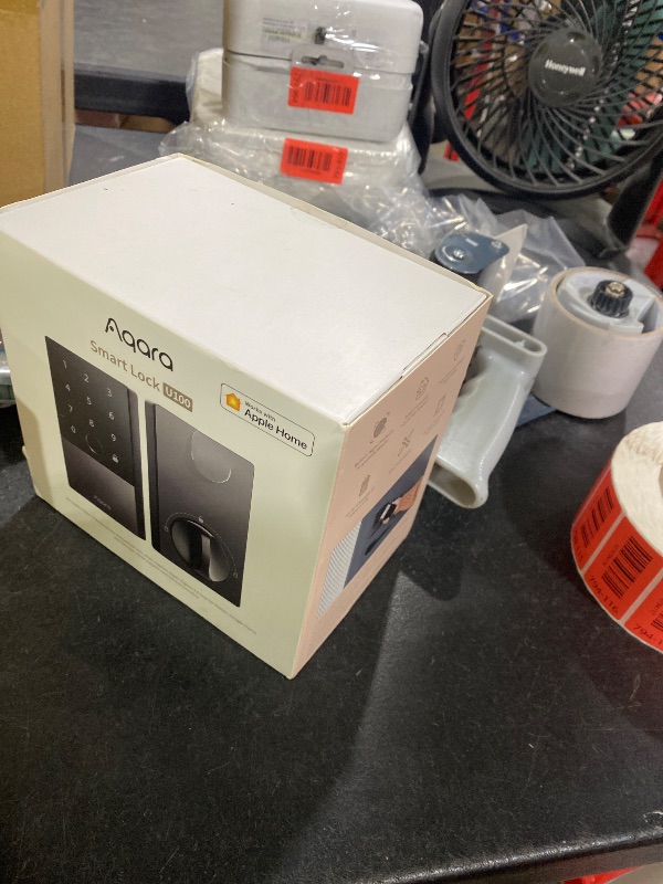 Photo 1 of Aqara Smart Lock U100, Fingerprint Keyless Entry Door Lock with Apple Home Key, Touchscreen Keypad, Bluetooth Electronic Deadbolt, IP65 Weatherproof, Supports Apple HomeKit, Alexa, Google, IFTTT, Gray