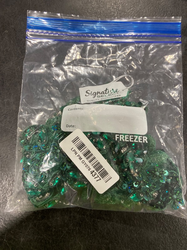 Photo 1 of 1 Pair Rhinestones Lace Applique Accessories Handsewing Glass Beads Stones Trim Patches for DIY Girl Wedding Dress Decorations (Deep Green)