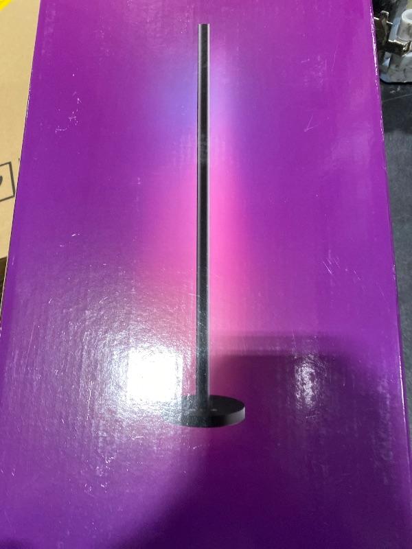 Photo 1 of OIYN Smart RGBICW LED Corner Floor Lamp - 16 Million DIY Colors, 68+ Scenes, Music Sync, App & Remote Control, Color-Changing Ambient Lighting for Living Rooms, Bedrooms, and Gaming Rooms