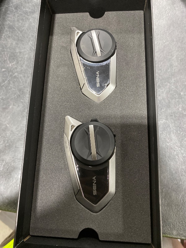 Photo 1 of Sena 50S Motorcycle Jog Dial Communication Bluetooth Headset w/Sound by Harman Kardon Integrated Mesh Intercom System Premium Microphone & Speakers, Dual Pack