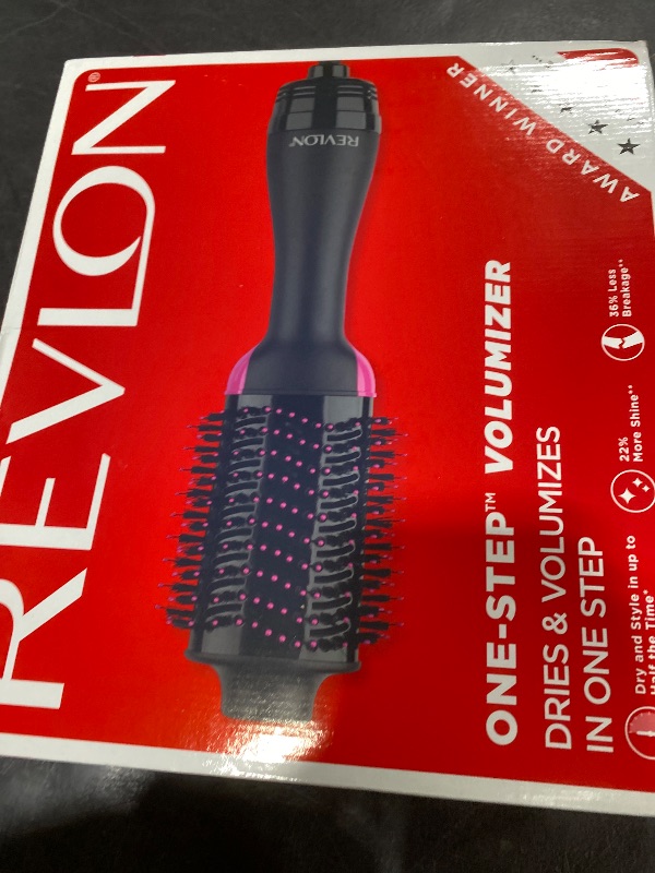 Photo 1 of REVLON One-Step Volumizer Hair Dryer and Styler – Easy Salon-Style Blowouts – Less Frizz, More Shine, and Reduced Heat Damage, for All Hair Types and Lengths (Black)