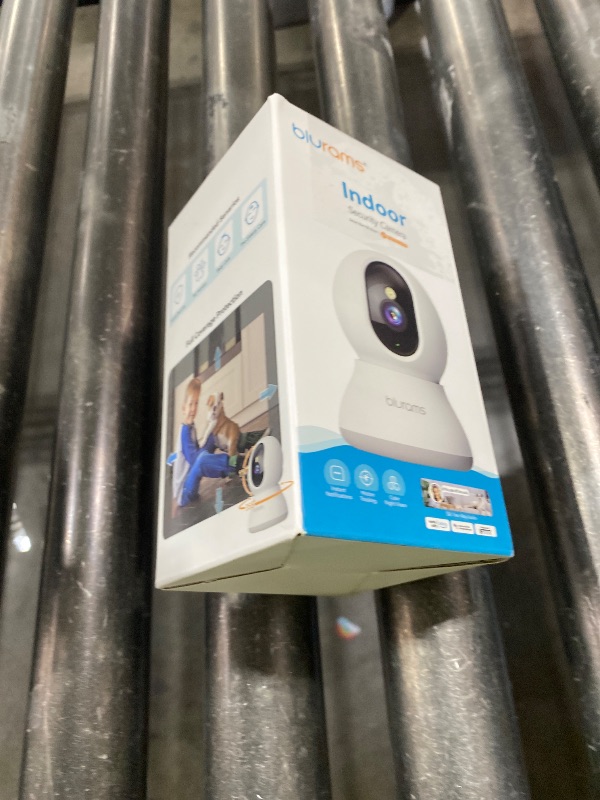 Photo 1 of Security Camera 2K, blurams Baby Monitor Dog Camera 360-degree for Home Security w/Smart Motion Tracking, Phone App, IR Night Vision, Siren, Works with Alexa & Google Assistant & IFTTT, 2-Way Audio
