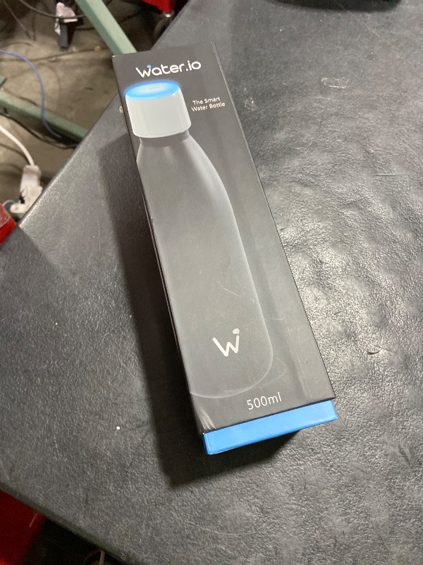 Photo 1 of WATER.IO Smart Water Bottle - Stay Motivated to Drink More, Track Water Intake with Color Changing LED Reminder & Bluetooth Free App. Insulated Stainless Steel, BPA-Free 17oz.