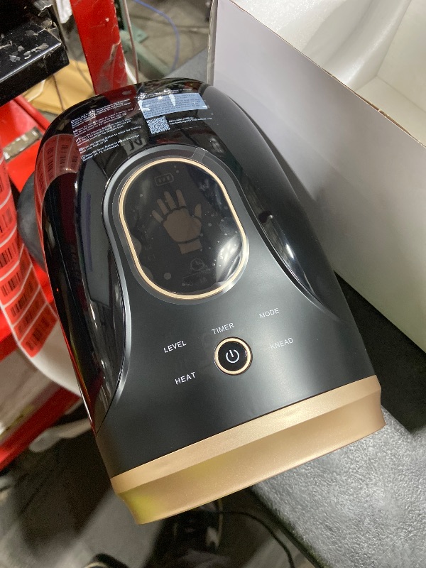 Photo 1 of Ealken Hand Massager with Heat and Compression, Hand Massage for Arthritis and Carpal Tunnel Relief, 6 Levels Pressure Therapy with Wrist Massage Finger Stretching Palm Kneading, Gifts for Women Men