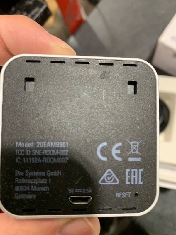 Photo 1 of Eve Room - Indoor air Quality Sensor to Monitor air Quality (VOC), Temperature & Humidity, Apple HomeKit Technology, Bluetooth and Thread