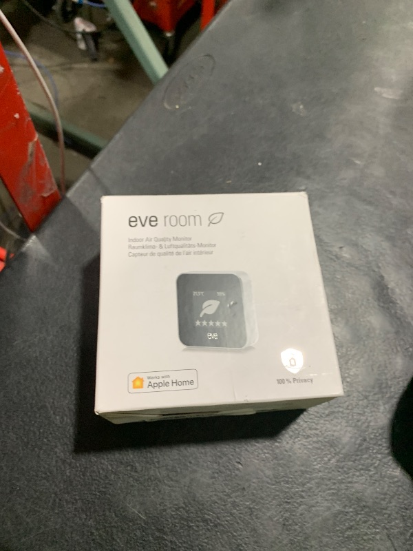 Photo 1 of Eve Room - Indoor air Quality Sensor to Monitor air Quality (VOC), Temperature & Humidity, Apple HomeKit Technology, Bluetooth and Thread