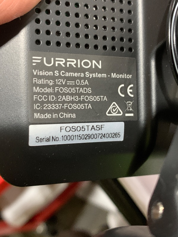 Photo 1 of Furrion Vision S Wireless RV Backup Camera System with 5-Inch Monitor, 1 Rear Sharkfin, Infrared Night Vision, Wide-Angle View, Hi-Res, IP65 Waterproof, Motion Detection, Microphone - FOS05TASF