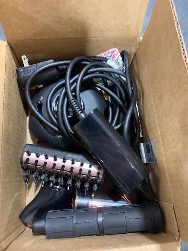 Photo 1 of Shark Hair Dryer | FlexStyle Hair Styling System | Portable & Powerful Blow Dryer Brush | Hair Curler & Volumizer | 6 Styling Tools Included | Best for All Hair Types | Black | HD440BK